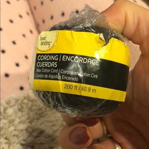 Wax cotton cord black